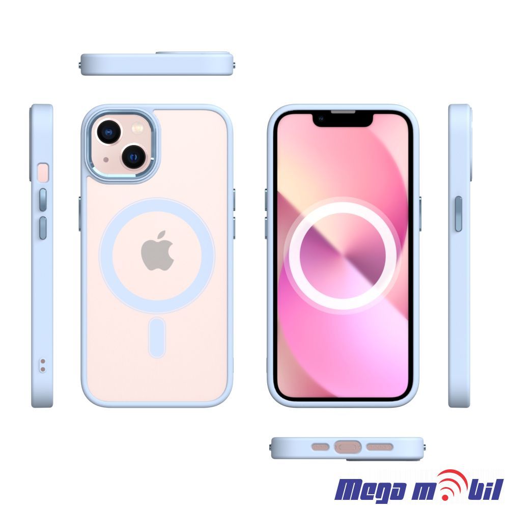 Futrola iPhone 13 Magsafe Acrylic light blue.